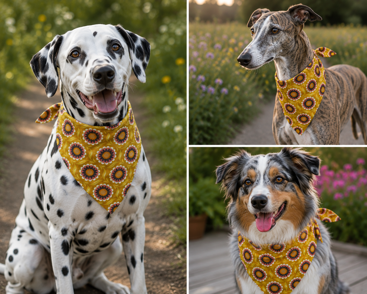 🌟 Bandana “sun and flower"-Mini série